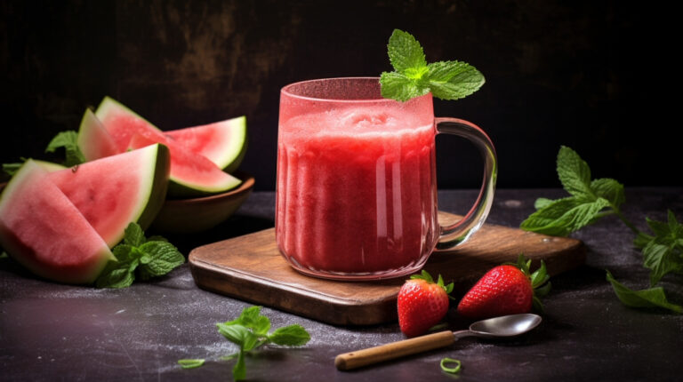 Esteja no Seu Melhor com Nossa Batida de Morango e Melancia