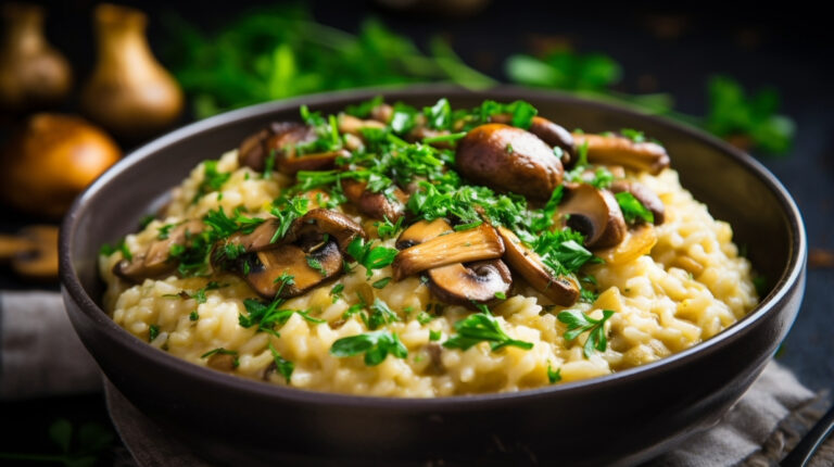 Maravilhoso Risoto de Cogumelos Sem Lactose – Uma Delícia Vegana!
