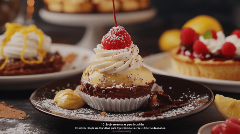 10 Sobremesas Irresistíveis e Rápidas para Impressionar Seus Convidados