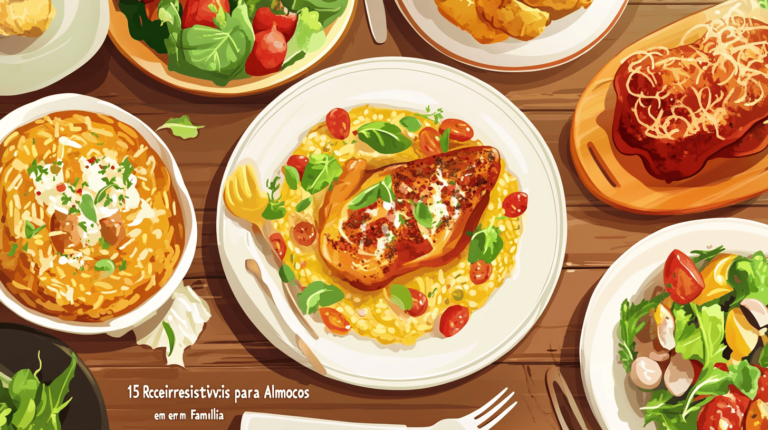 15 Receitas Irresistíveis e Rápidas para Almoços em Família