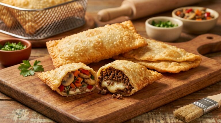 Pastel Crocante na Air Fryer: Massa Caseira e Recheios Fáceis